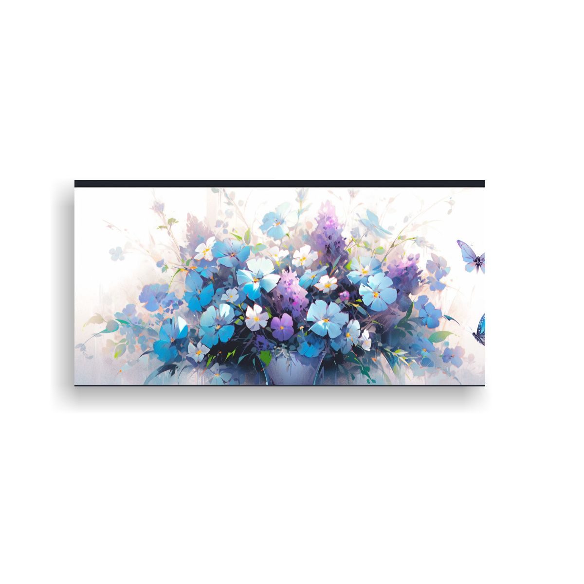 GENERICO - Pintura De Flores En Lienzo Estilo Galería En 100x50 Cm