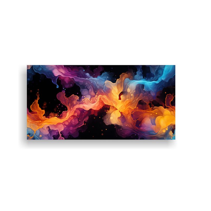 GENERICO - Pintura Decorativa Oscura Con Efecto Psicodélico 80x40 Cm
