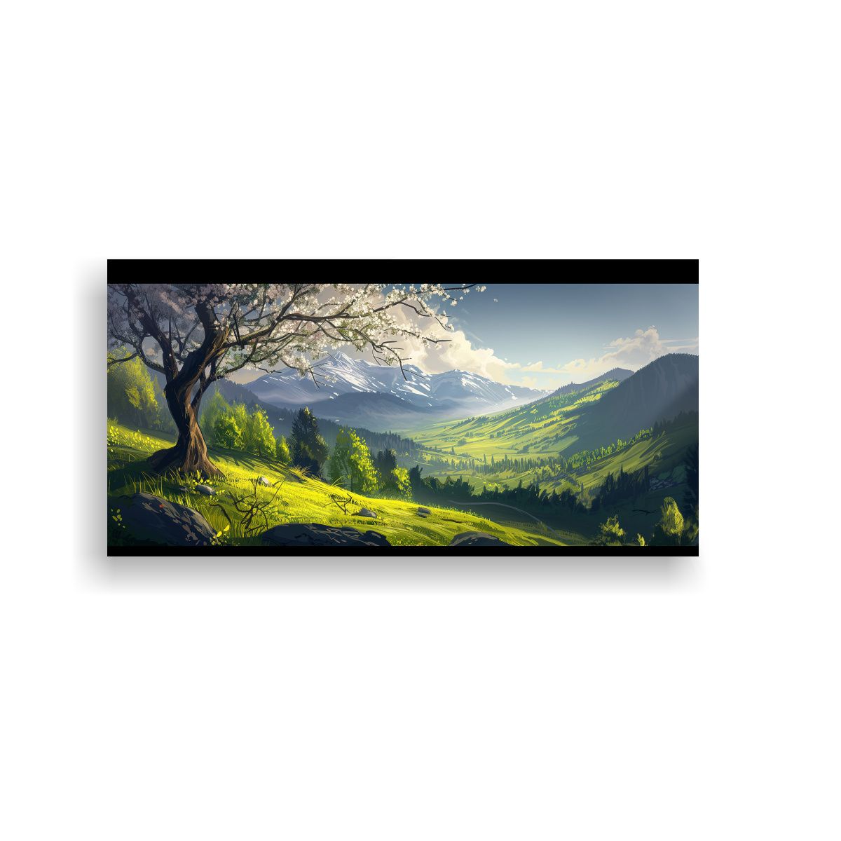 GENERICO - Paisaje Natural En Cuadro Horizontal Para 60x30 Cm