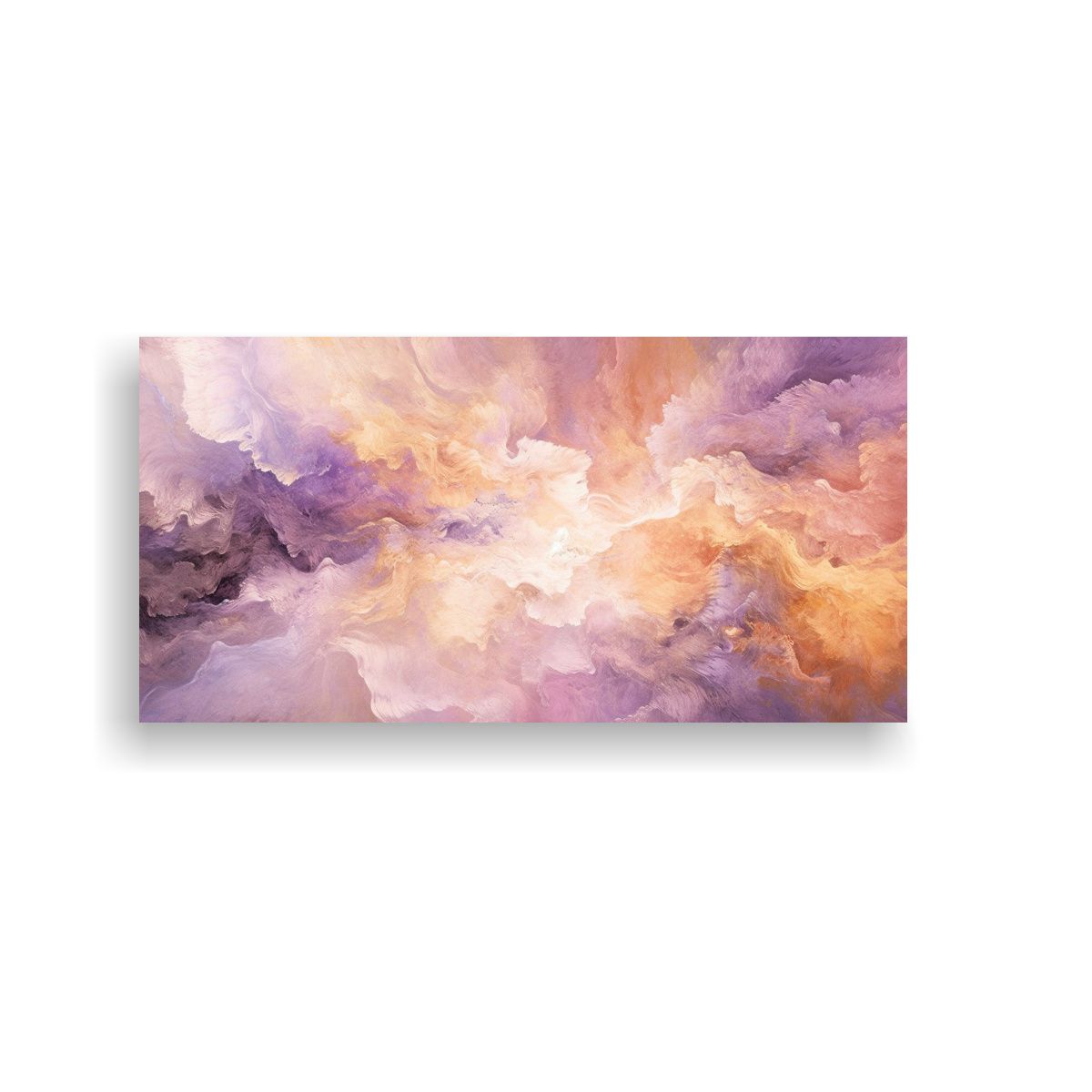 GENERICO - Lienzo Vanguardia Para Comedor En Rosa Y Morado 80x40 Cm