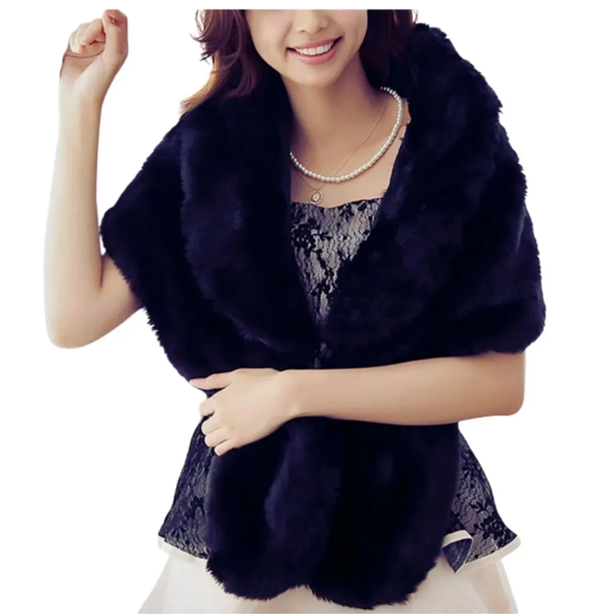 LIKE SHOP - Tapado Estola Elegante Envolvente Estilo Peluche 6061