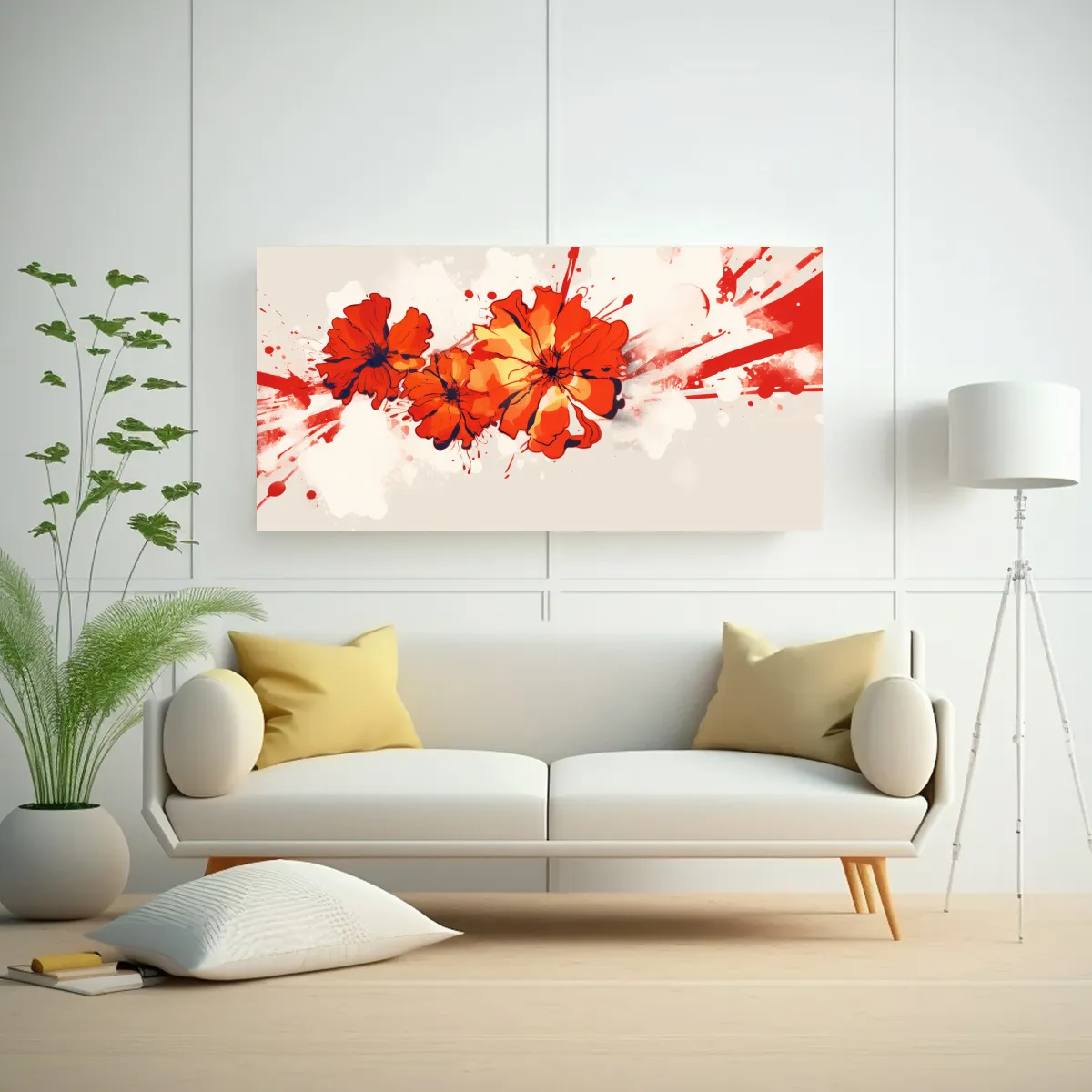 GENERICO - Cuadro De Lienzo Horizontal Simétrico Con 80x40 Cm