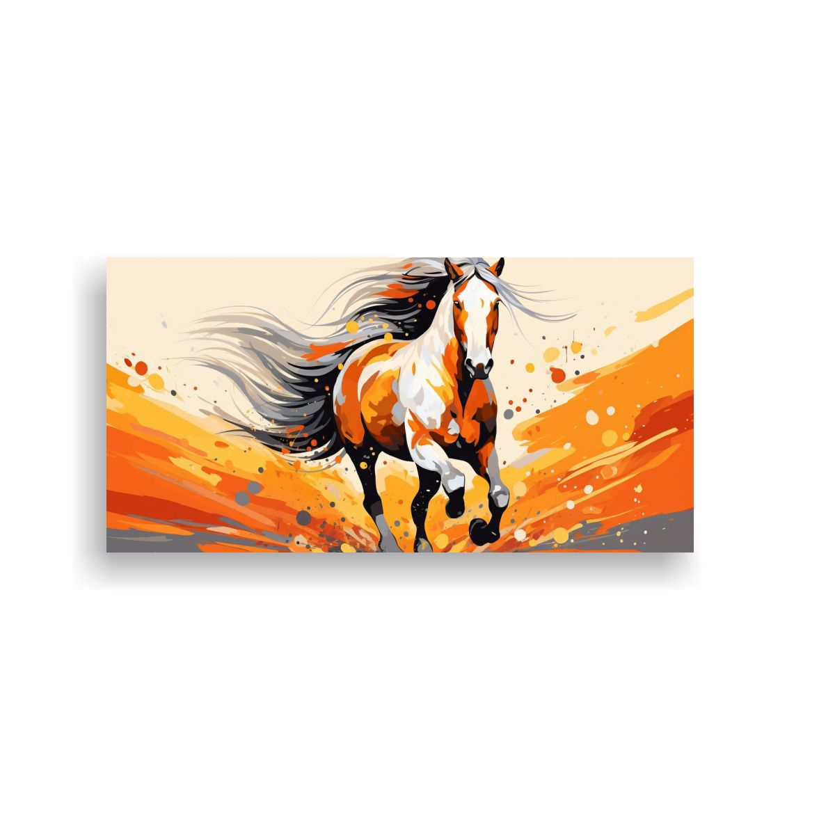 GENERICO - Cuadro Decorativo Equilibrado Caballo De Shire 100x50 Cm