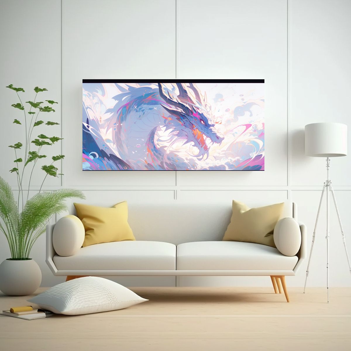 GENERICO - Pintura Decorativa Composición Estética De Un 60x30 Cm