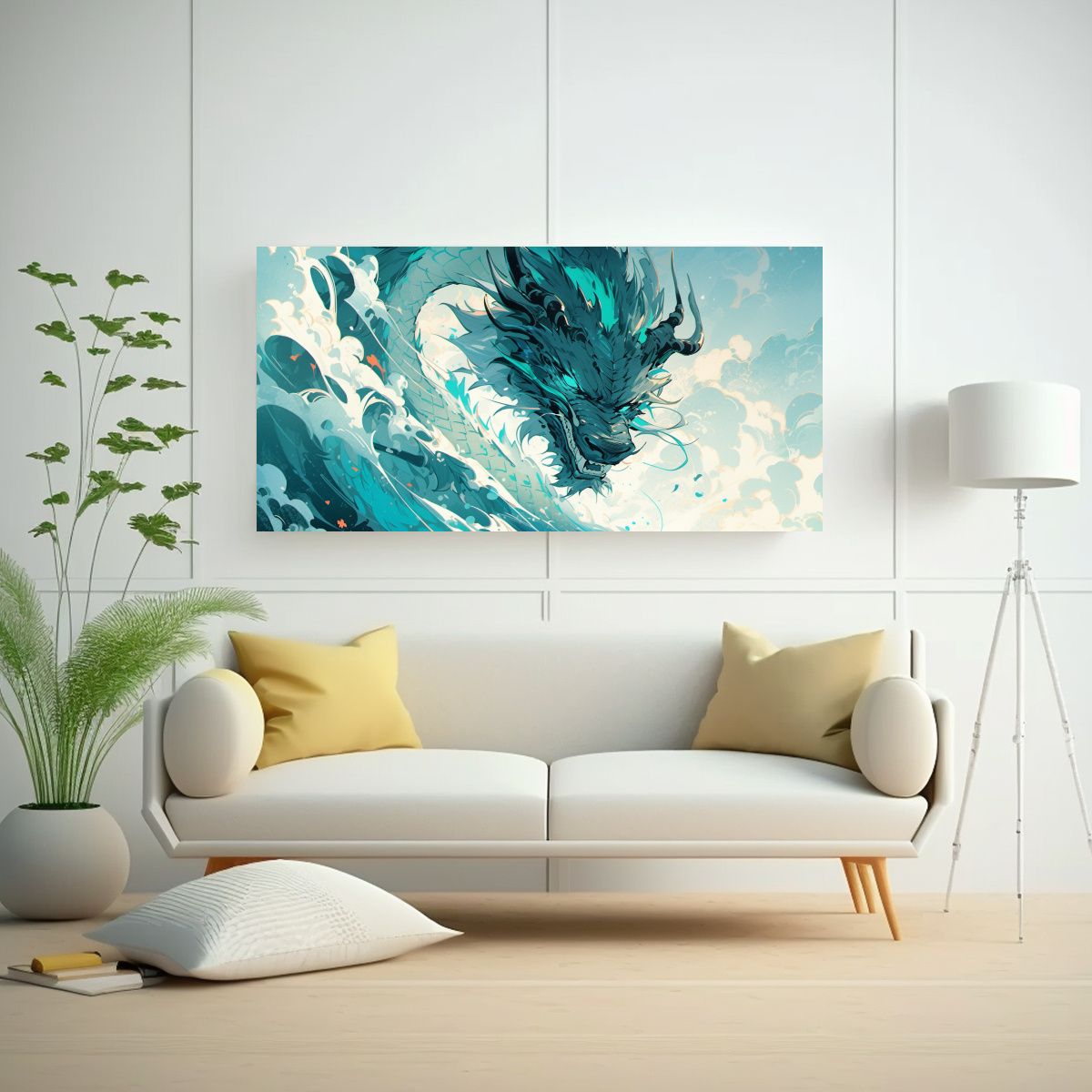 GENERICO - Pinturas Decorativas De Belleza De Un Dragón En 100x50 Cm