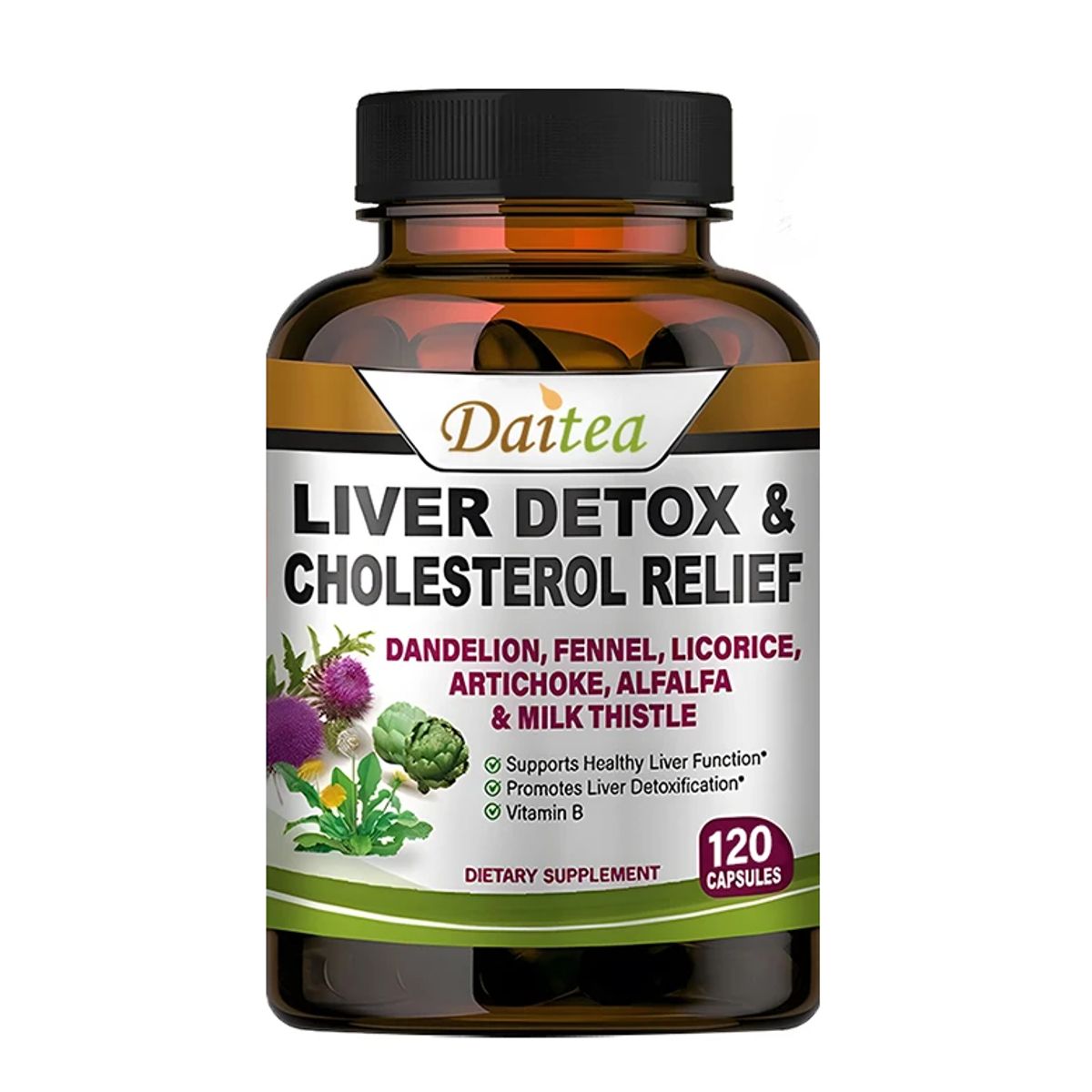 GENERICO - Liver Detox Milk Thistle Silimarina Cuidado Del Higado