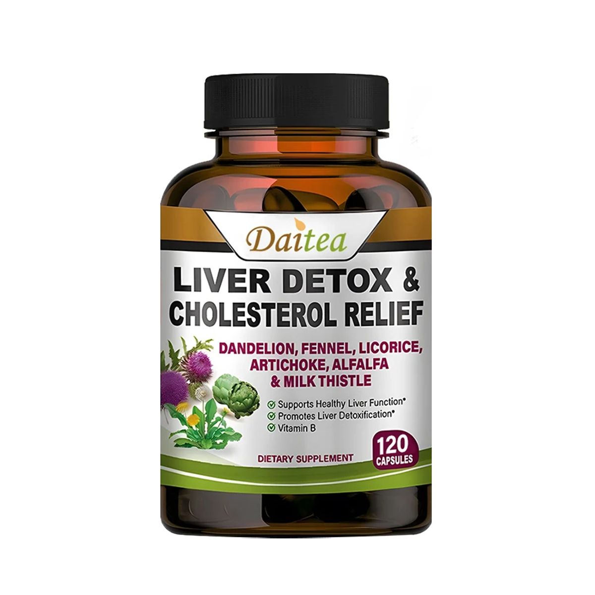 GENERICO - Liver Detox Milk Thistle Silimarina Cuidado Del Higado