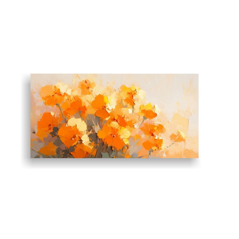 GENERICO - Arte Moderno Protagonismo Cuadro Amarillo Y 80x40 Cm
