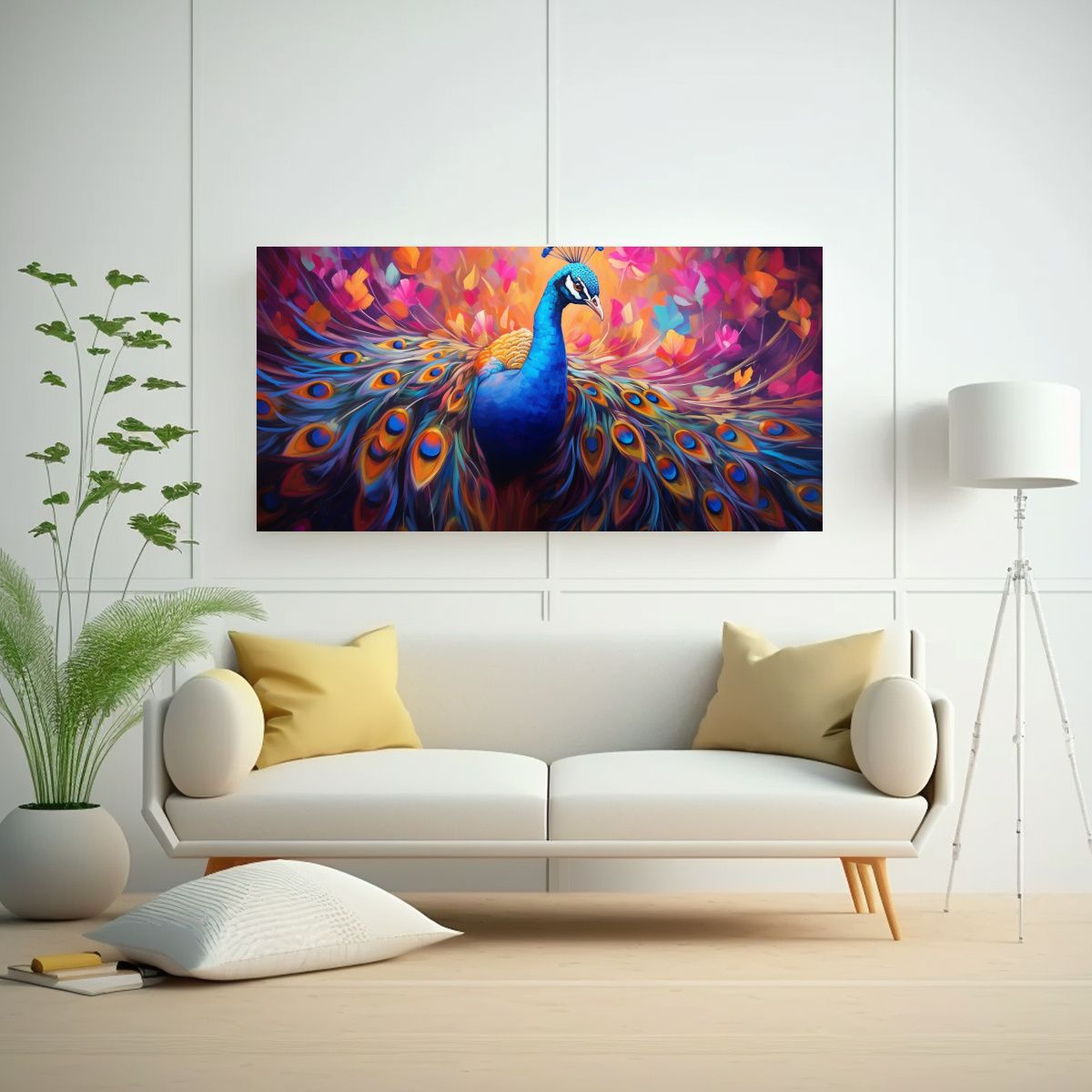 GENERICO - Cuadro De Lienzo De Tela Con Estilo De Pintura Al 100x50 Cm.
