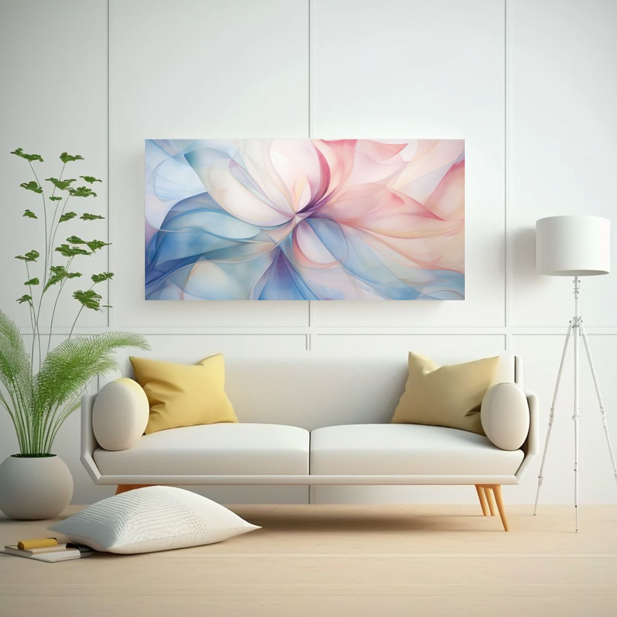 GENERICO - Cuadro Estilo Galería Simplicidad Patrones 60x30 Cm