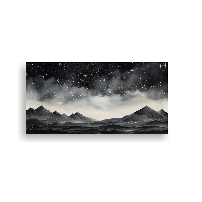 GENERICO - Pintura De Decoración De Paisaje De Montaña Con 100x50 Cm