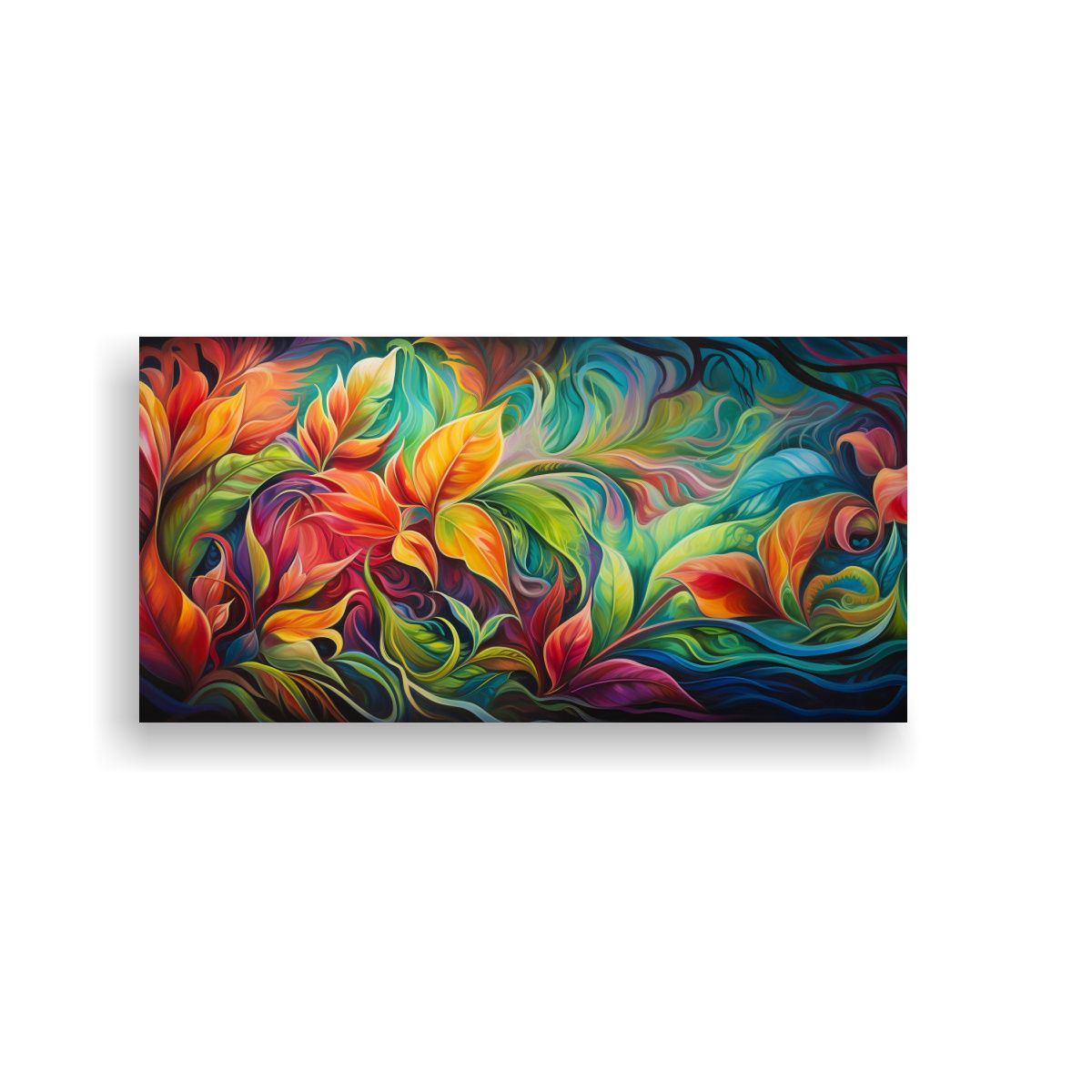 GENERICO - Cuadros Abstractos Perspectiva Giratoria En Tela 60x30 Cm