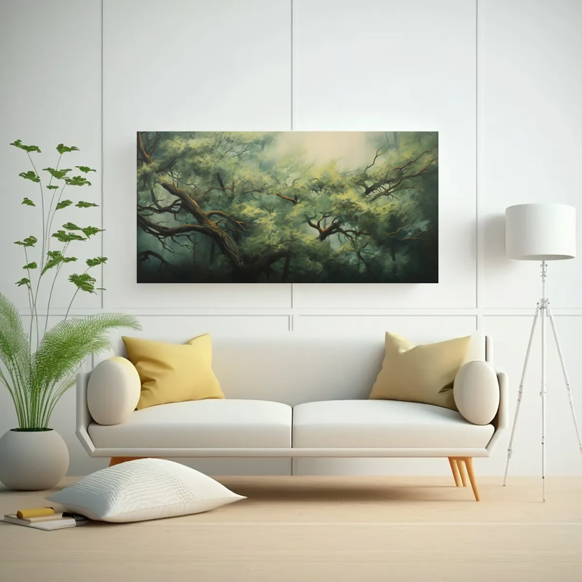 GENERICO - Cuadro De Tela Elegante De Un árbol Abstracto En 100x50 Cm