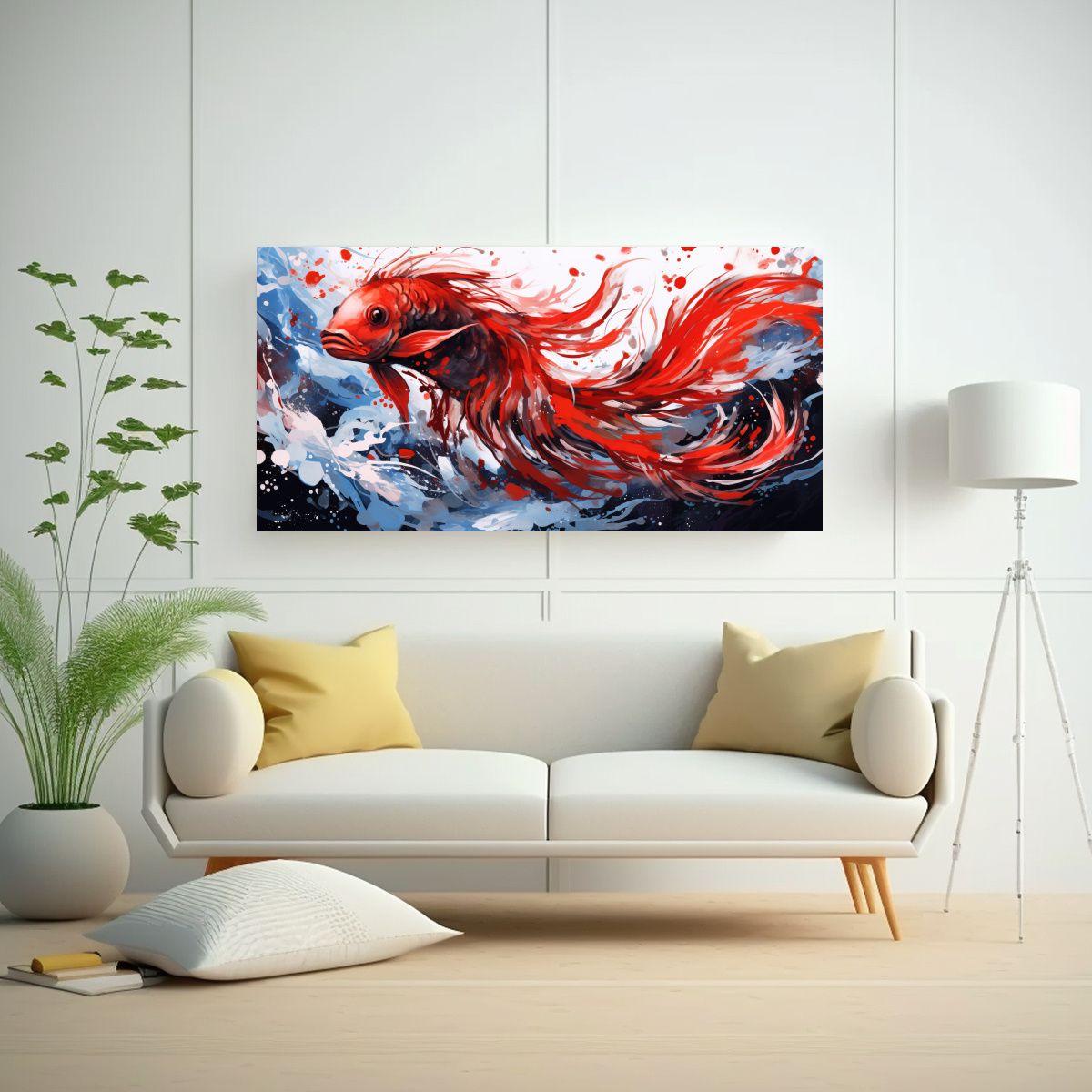 GENERICO - Pintura Decorativa Vanguardista Resistente A 100x50 Cm