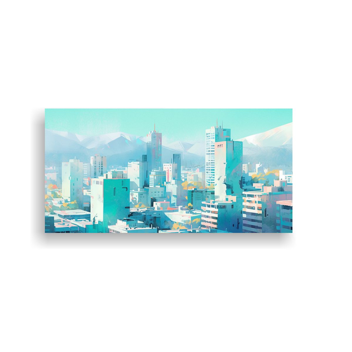 GENERICO - Pintura En Lienzo Movimiento Y Expresividad En 80x40 Cm