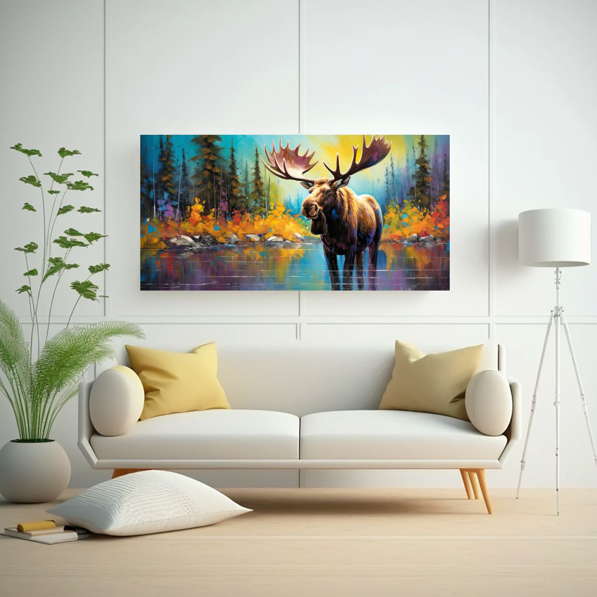GENERICO - Pintura Al Estilo óleo Inspiradora Estilo 100x50 Cm