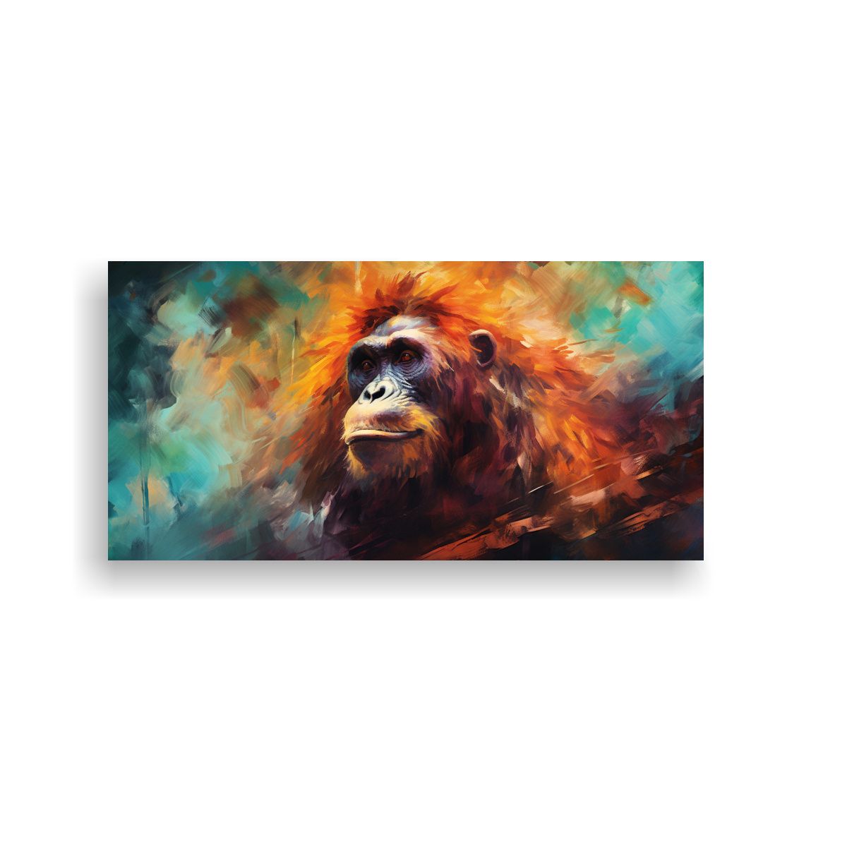 GENERICO - Pintura Al Estilo óleo De Estilo Colorido De Un 100x50 Cm.