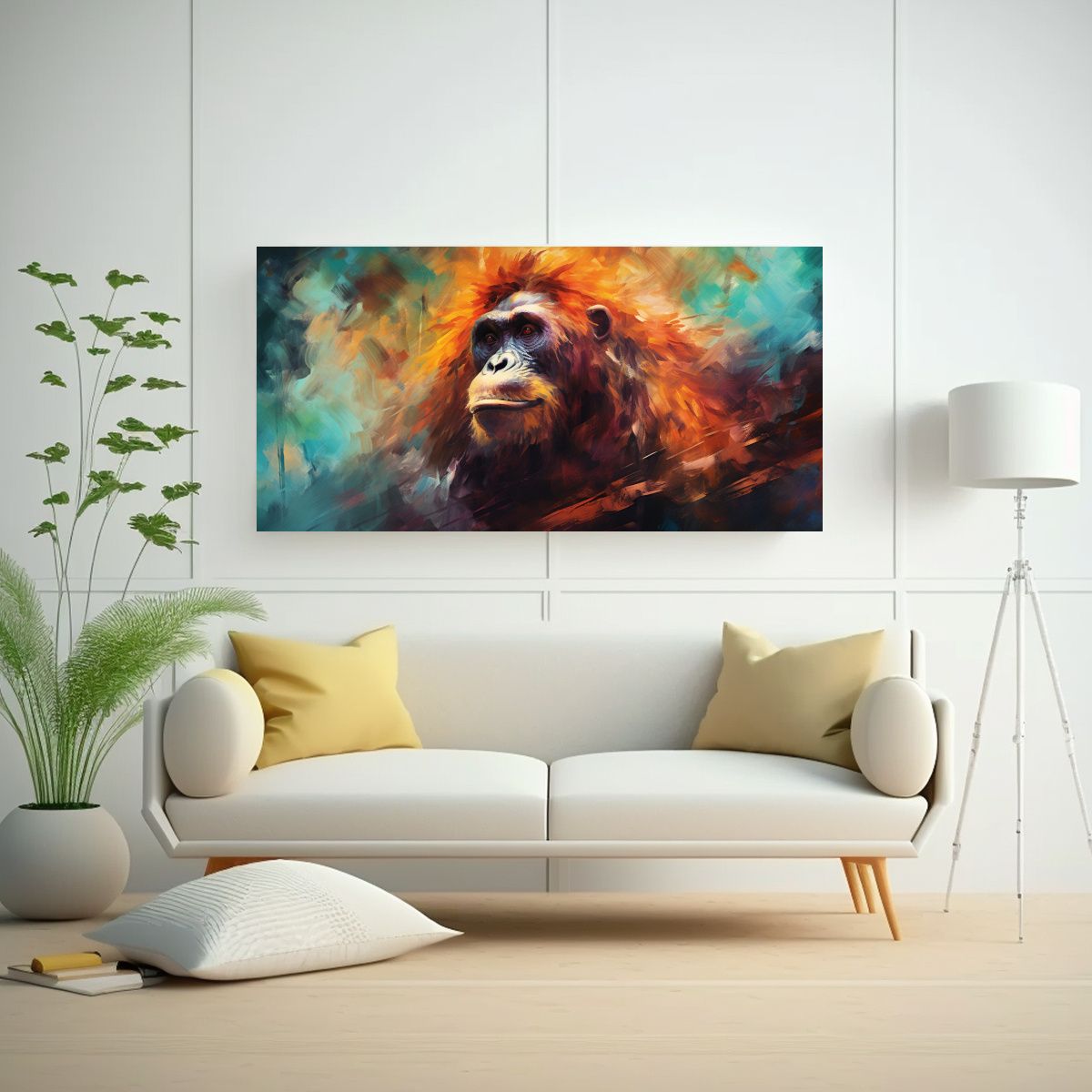 GENERICO - Pintura Al Estilo óleo De Estilo Colorido De Un 100x50 Cm.