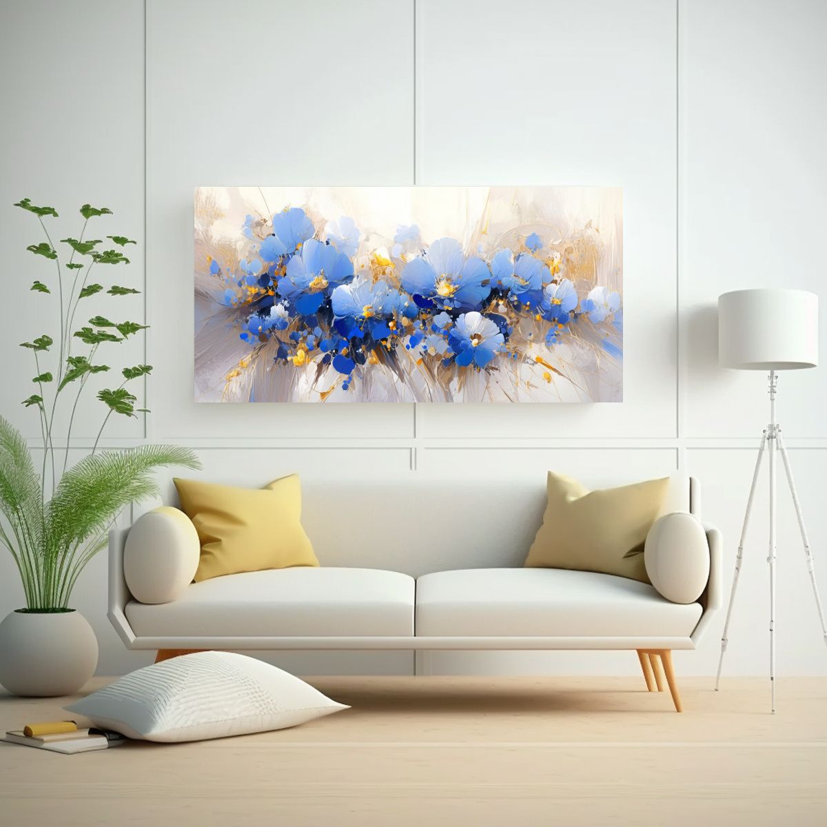 GENERICO - Cuadro Calidos Impacto Visual Flores En Lienzo 80x40 Cm