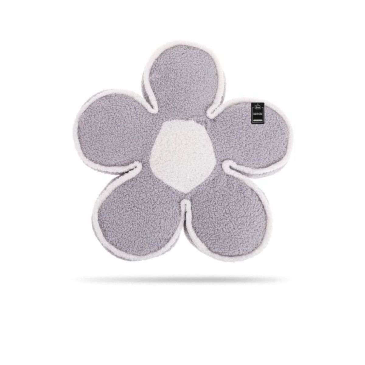 HOMEY - Pack de 2 Cojines En Forma de Flor, Felpa, Color Gris.
