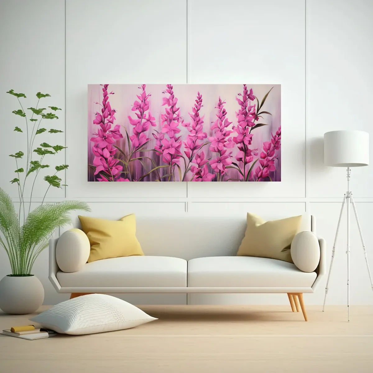 GENERICO - Cuadros Decorativos Lienzo Abstracto Con Detalle 60x30 Cm