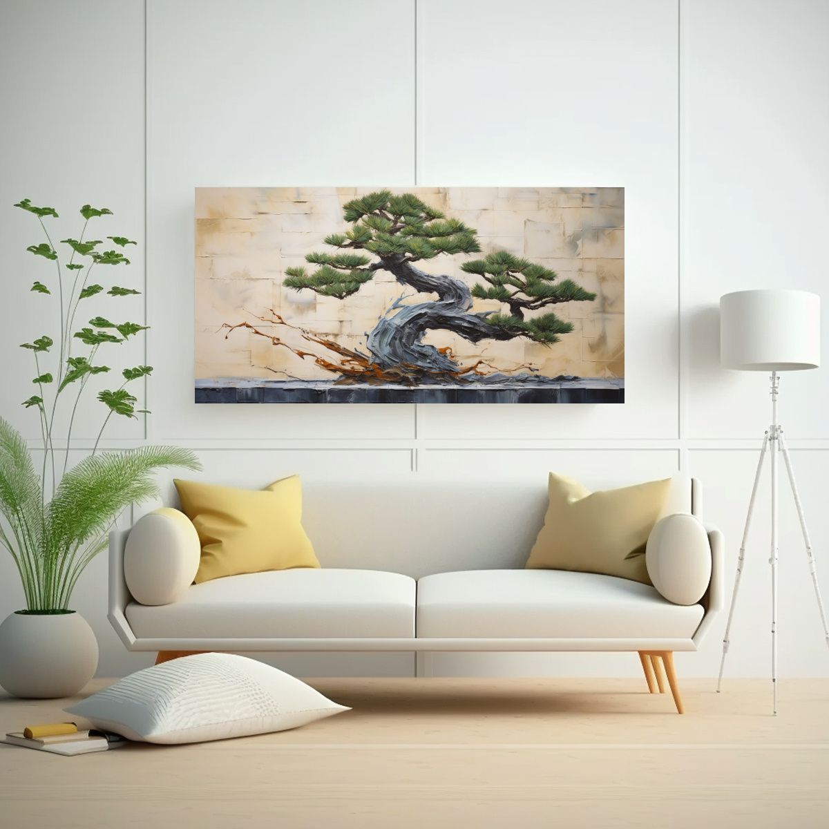 GENERICO - Pintura Abstracta Detallada De Alta Calidad De Un 80x40 Cm.