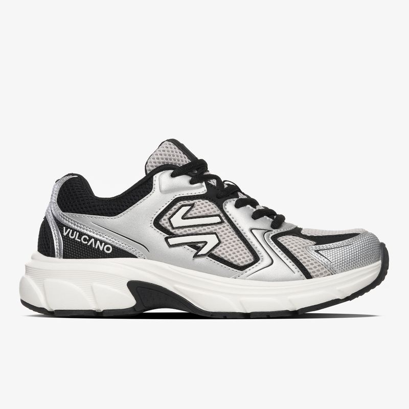 VULCANO - Zapatilla Casual Mujer Timeless Gris Plata