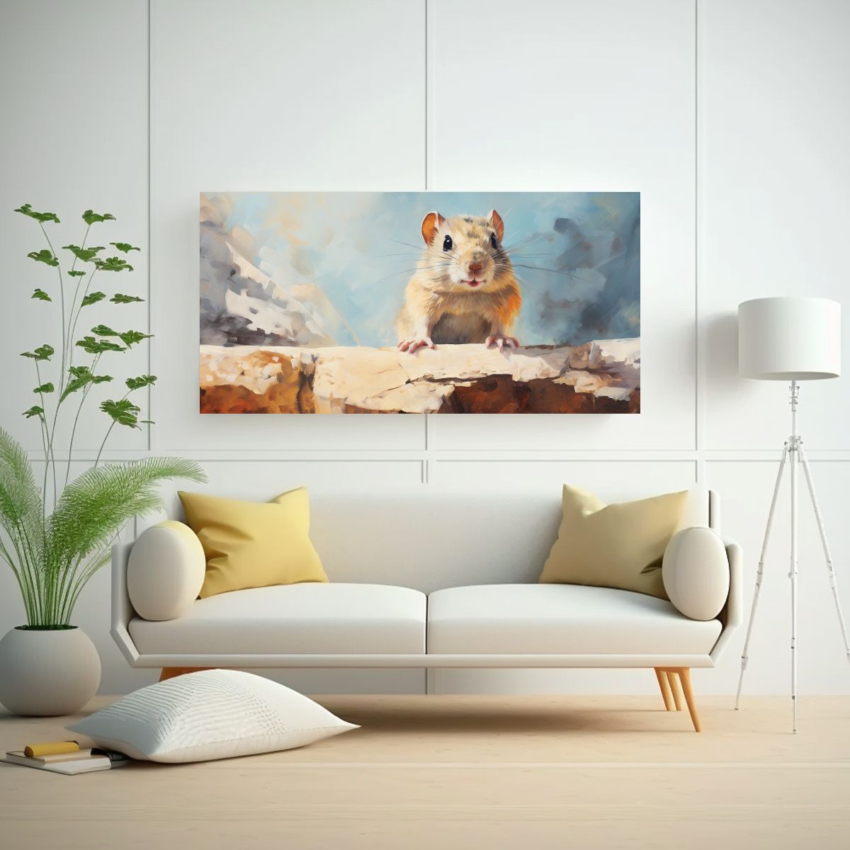 GENERICO - Pintura Al Estilo óleo De Estilo Vibrante Para 60x30 Cm