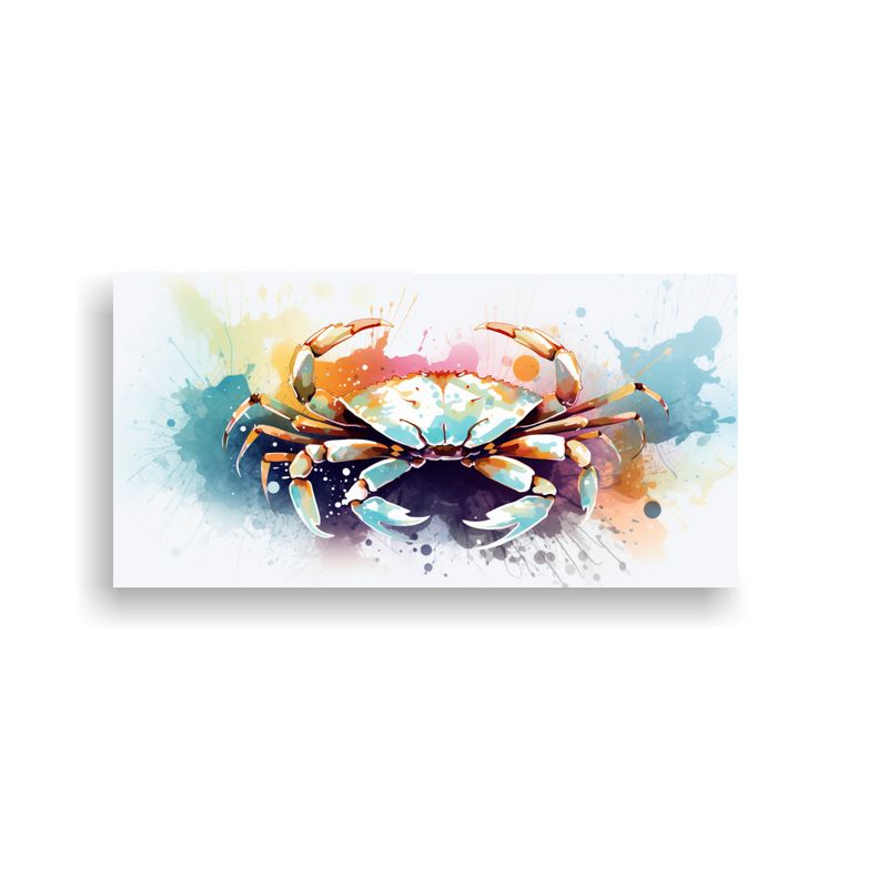 GENERICO - Cuadro Vanguardia Temática Cangrejo En Colores 80x40 Cm