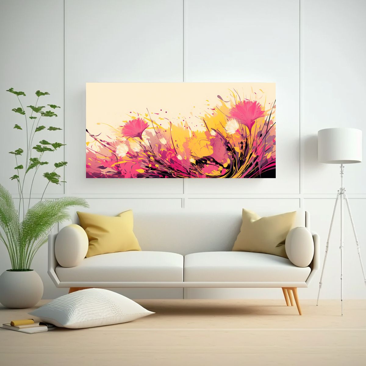 GENERICO - Pinturas Decorativas De Estilo Neonoir Con Granos 100x50 Cm