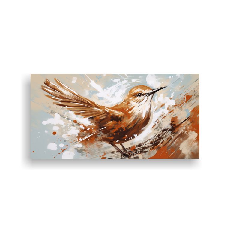 GENERICO - Pintura De Decoración De Arte Pop Neo Un Pájaro 60x30 Cm