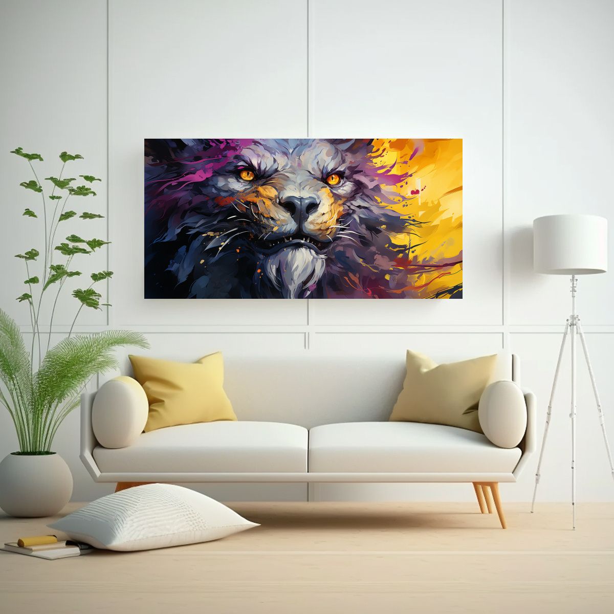 GENERICO - Pinturas Decorativas Composición De Finas 80x40 Cm