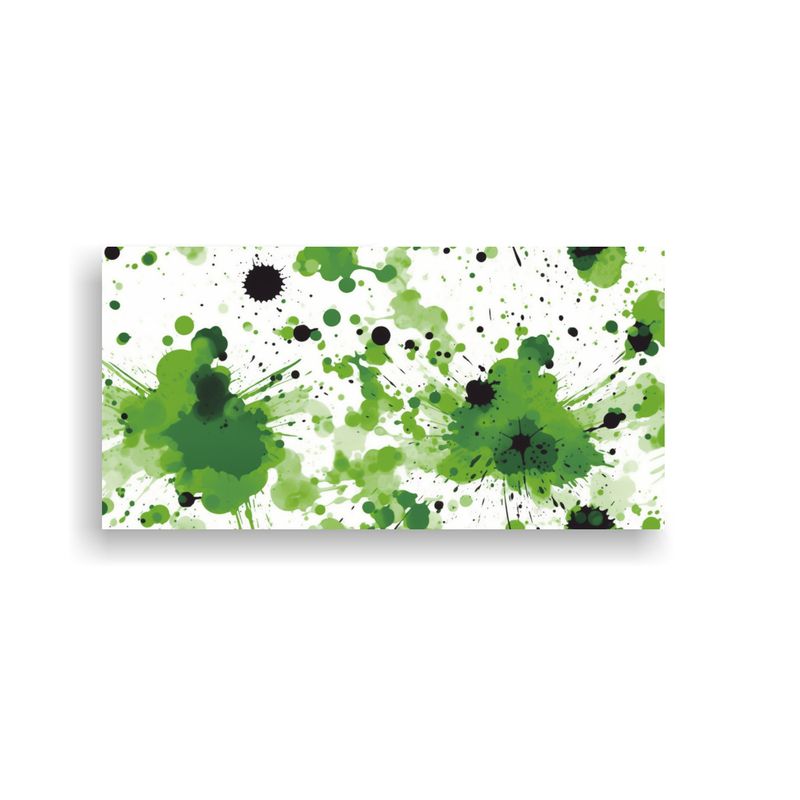 GENERICO - Patrón Juvenil De Salpicaduras Neón Verde En 100x50 Cm