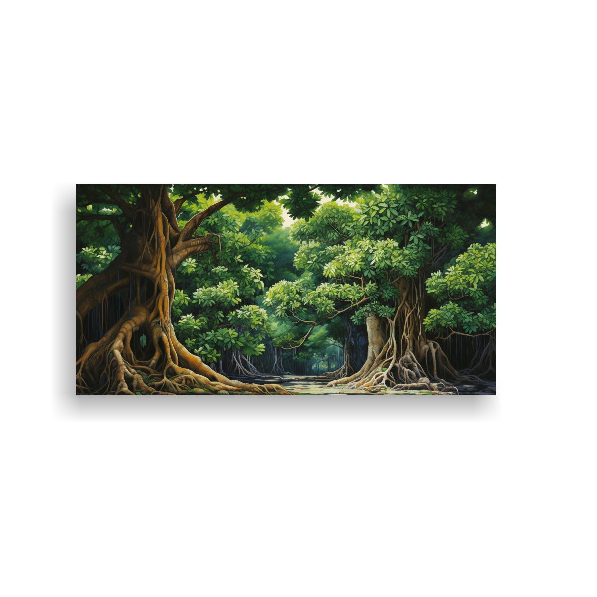 GENERICO - Lienzo De Tela Abstracto Detallado Estilo Estilo 80x40 Cm