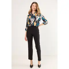 MA GRIFFE - Calza Mujer Negro Magriffe