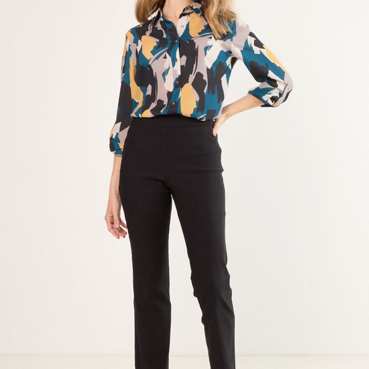 MA GRIFFE - Calza Mujer Negro Magriffe