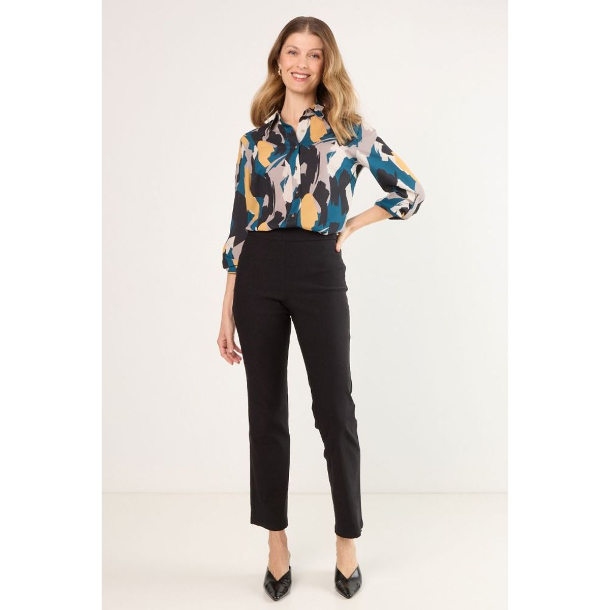 MA GRIFFE - Calza Mujer Negro Magriffe