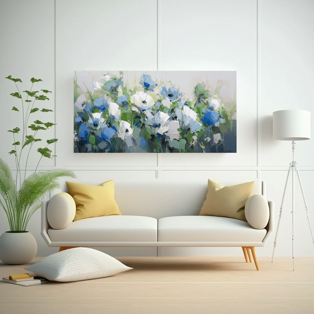 GENERICO - Arte Inspiración Expresividad Con Flores En 80x40 Cm