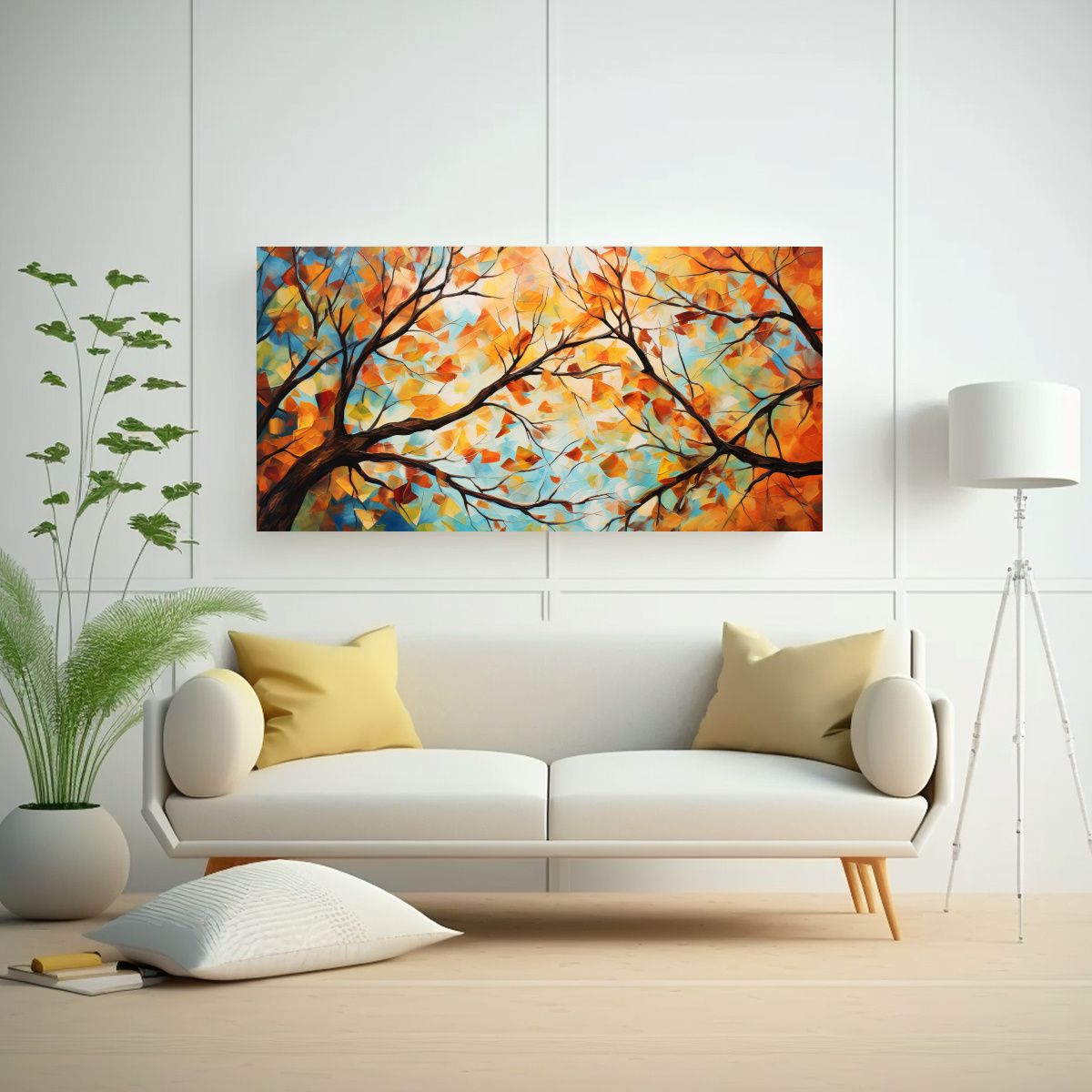 GENERICO - Tela En Bastidor Tela Canvas Luminosidad 100x50 Cm.