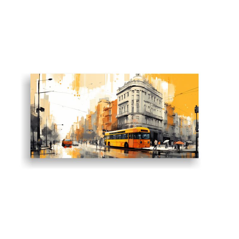 GENERICO - Paisaje Urbano De Santiago En Chile En Tonos 80x40 Cm