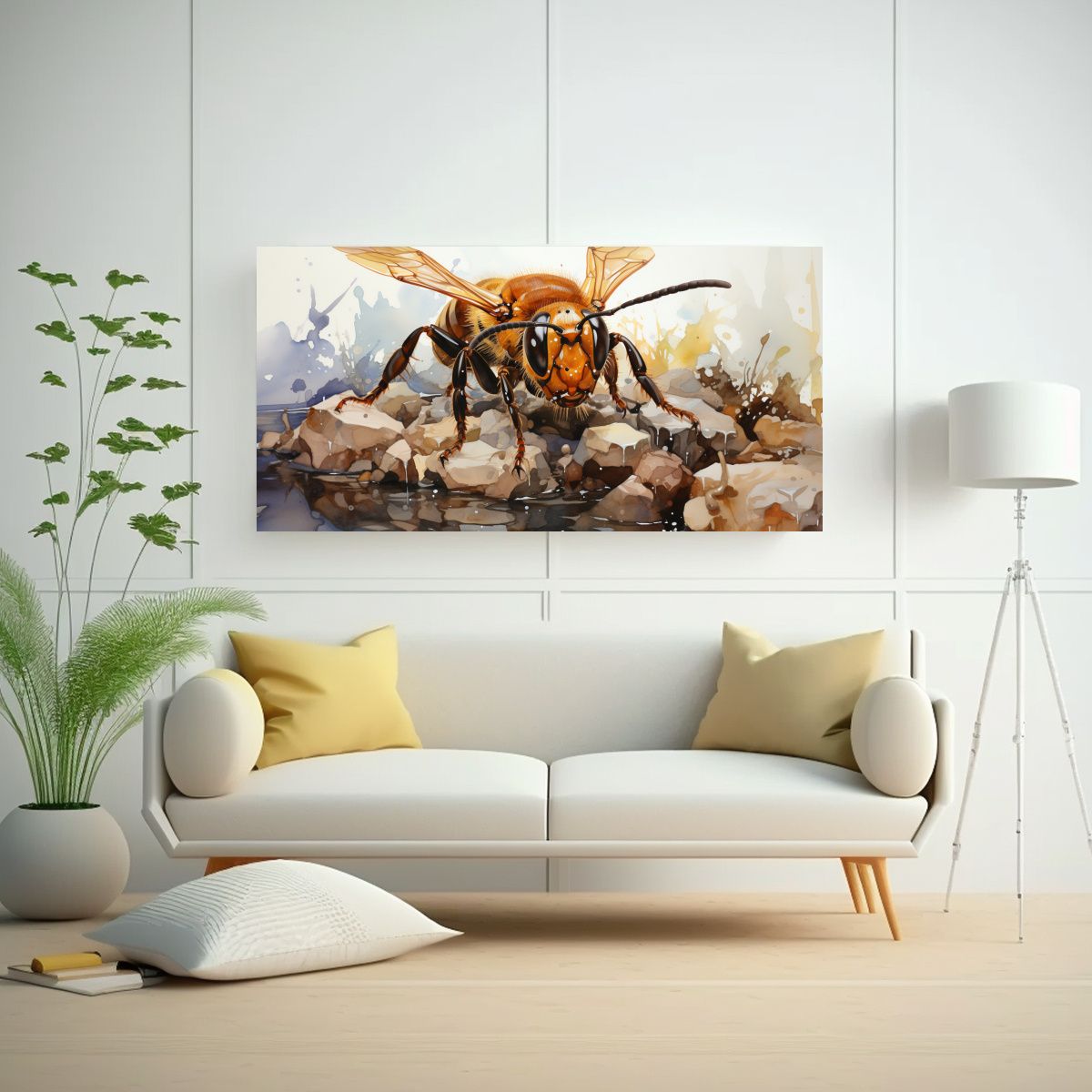 GENERICO - Arte De Pared Inspirador En Marrón Y Ónix 80x40 Cm