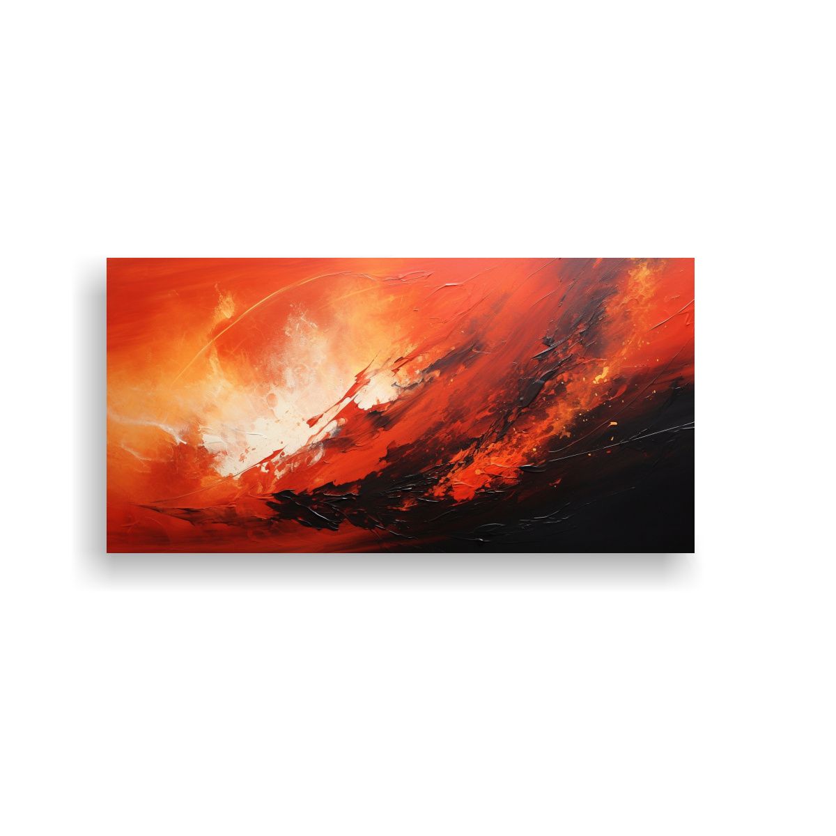 GENERICO - Pintura Decorativa Abstracta Con Equilibrio 80x40 Cm