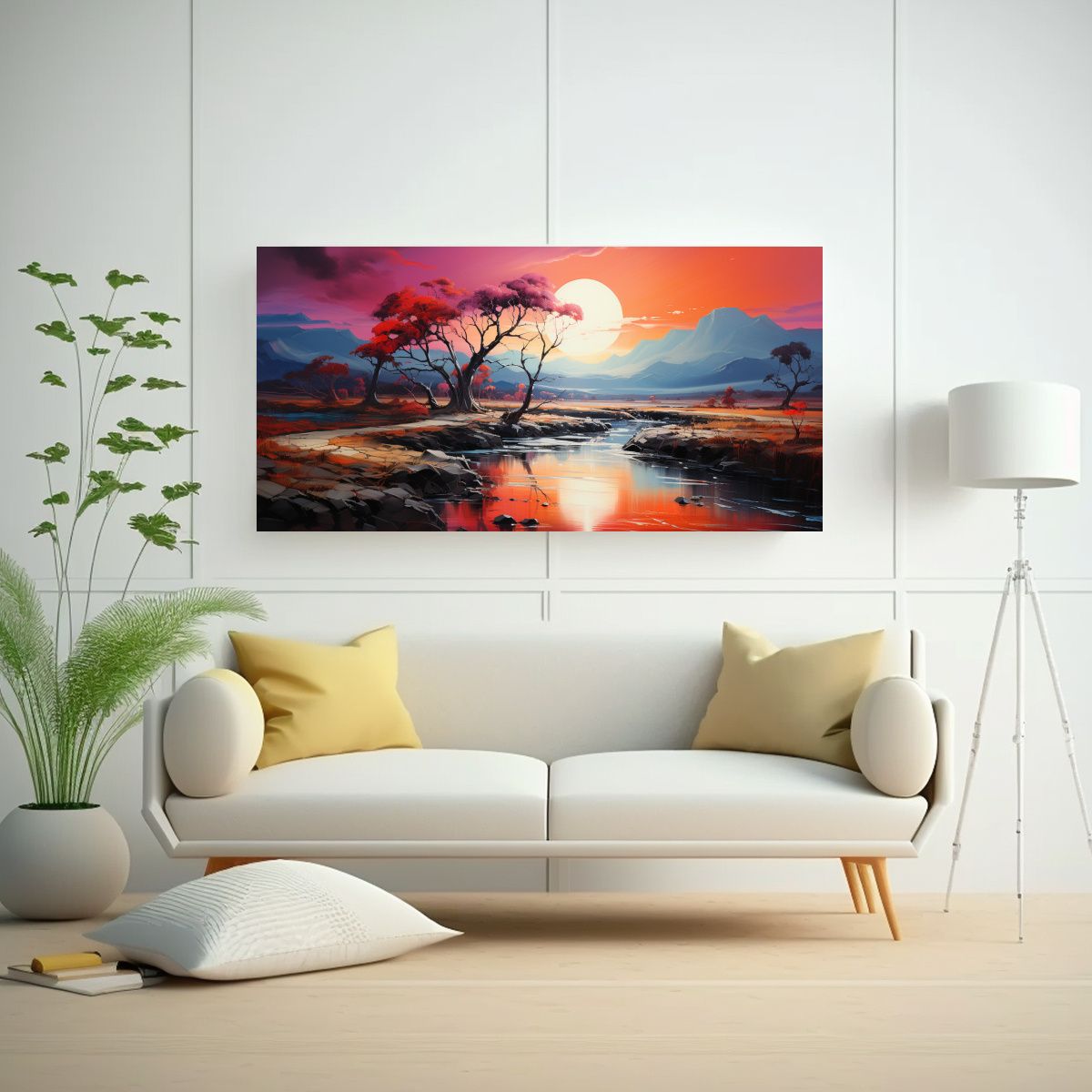 GENERICO - Cuadro Fotográfico único Paisaje Surrealista El 100x50 Cm