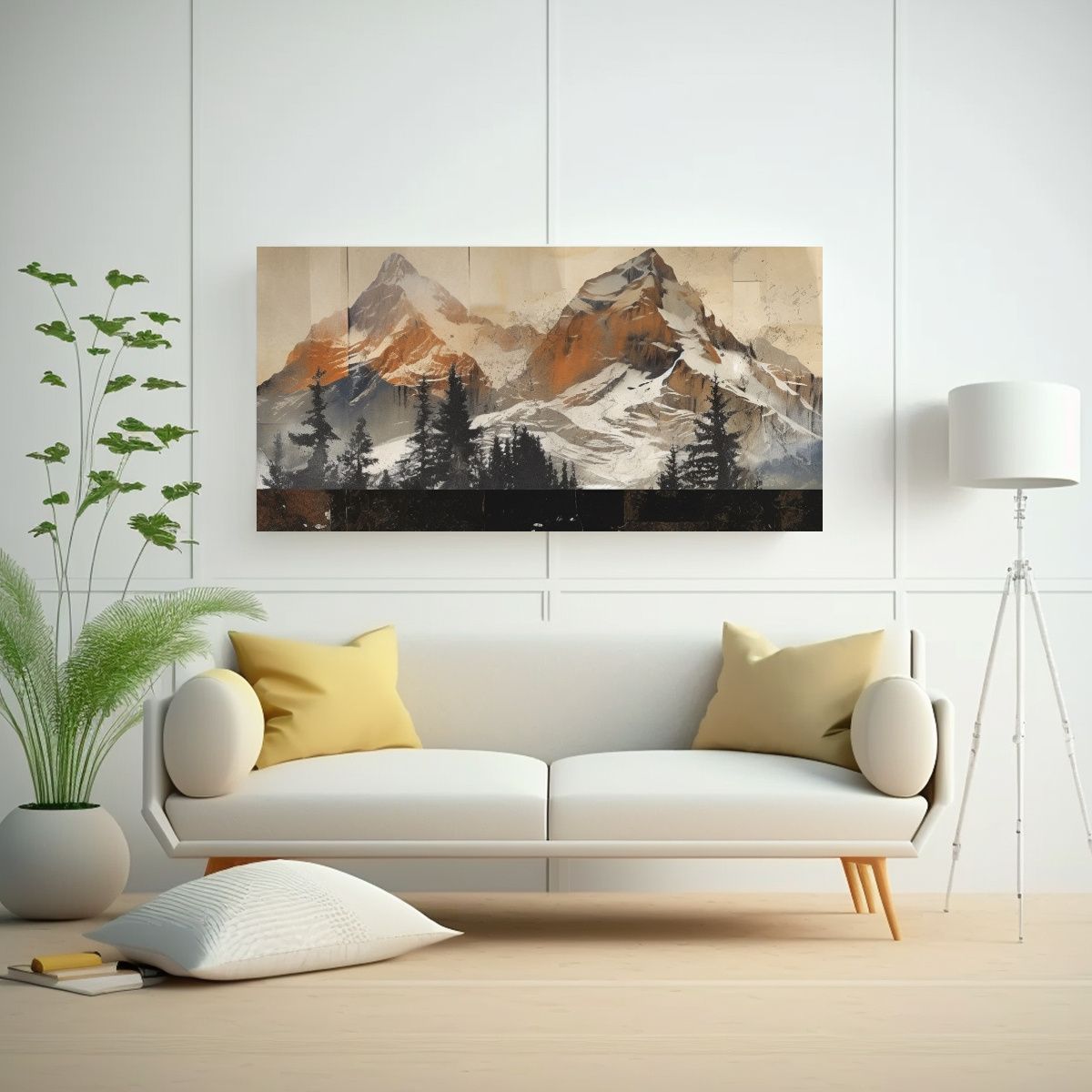 GENERICO - Cuadro Diseño Alegría Arte Contemporáneo De 80x40 Cm