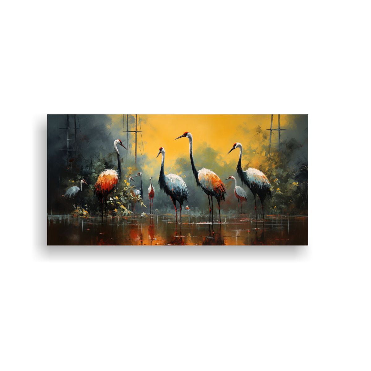 GENERICO - Cuadro Espectacular Estilo Pintura Al Estilo 60x30 Cm