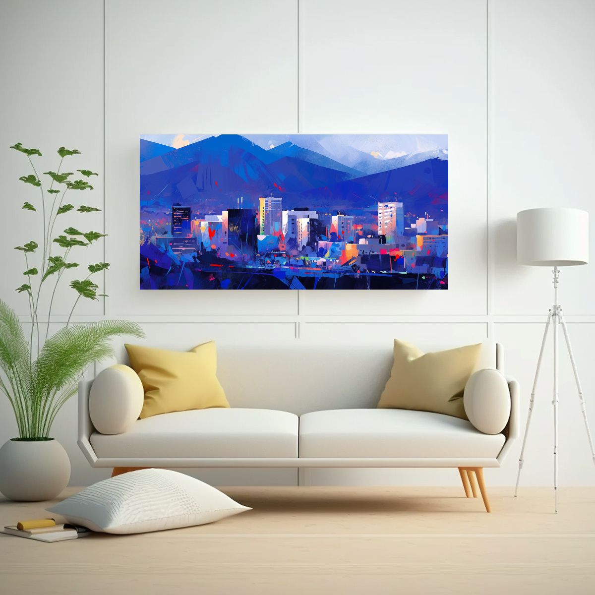GENERICO - Pinturas Decorativas De Santiago City En Chile En 100x50 Cm.
