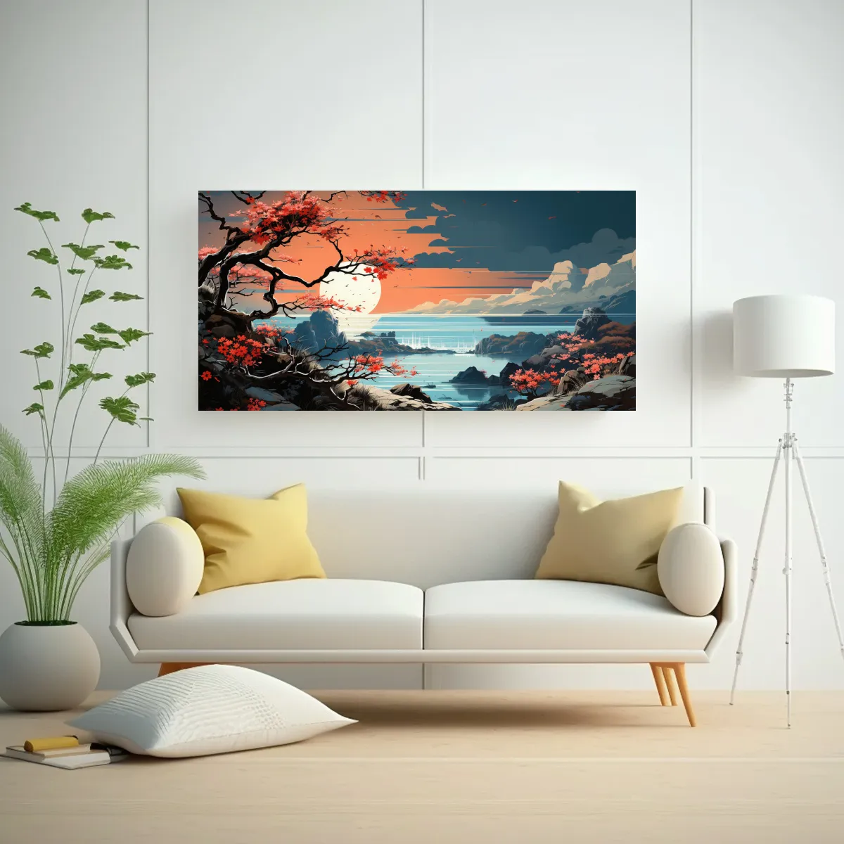 GENERICO - Pintura De Pared Diseño Original De Un Árbol 100x50 Cm.