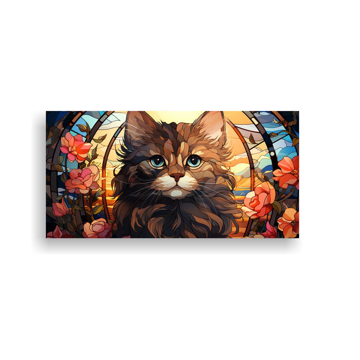 GENERICO - Pinturas Decorativas Con Intenso Patrón De Lindo 100x50 Cm