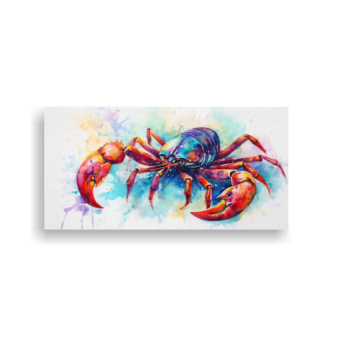 GENERICO - Pintura Textura Alta Calidad Escorpión Acuarela 80x40 Cm