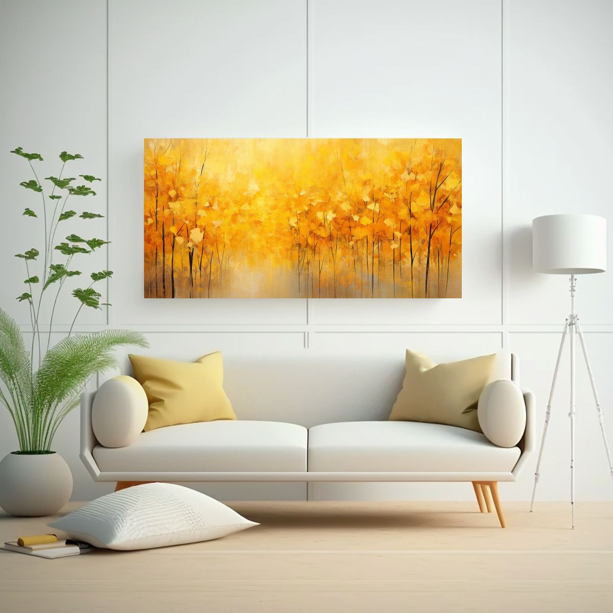 GENERICO - Pinturas De Decoración Abstracta Con Hermosos 100x50 Cm.